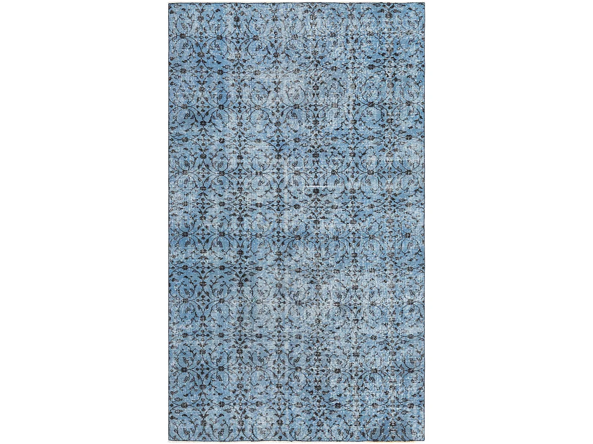 Tapis de laine 155x267 Bleu Ultra Vintage