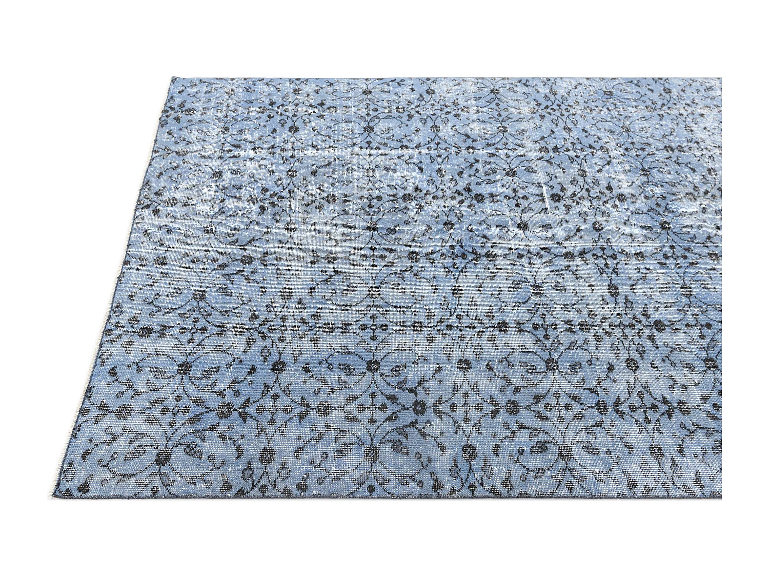 Tapis de laine 155x267 Bleu Ultra Vintage