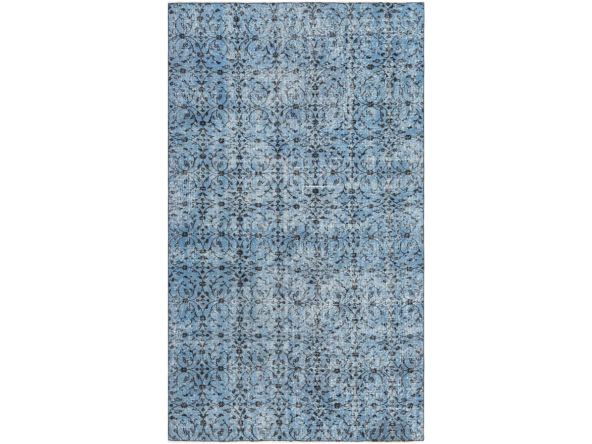 Tapis de laine 155x267 Bleu Ultra Vintage