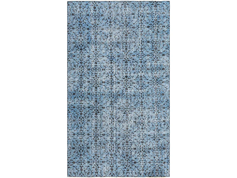 Tapis de laine 155x267 Bleu Ultra Vintage