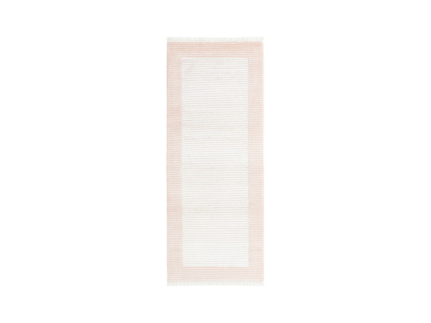 Tapis de couloir en laine 79x201 rose Darya