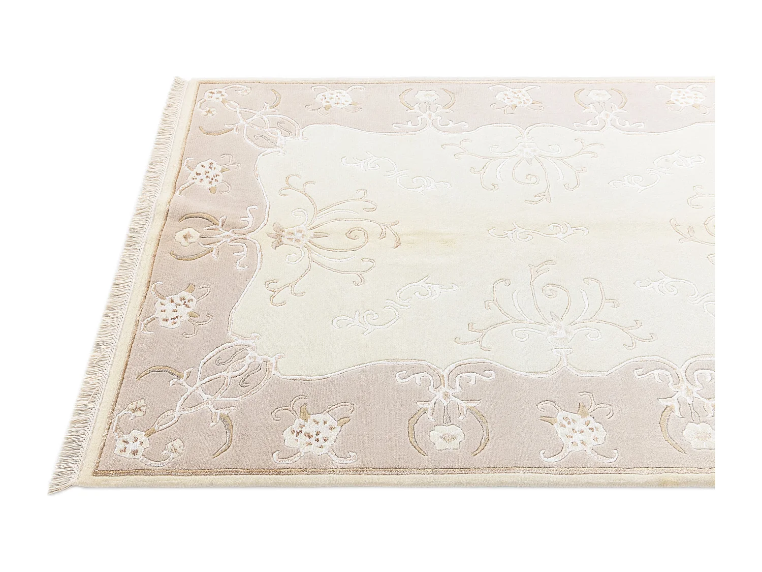 Tapis de laine 124x183 beige Darya