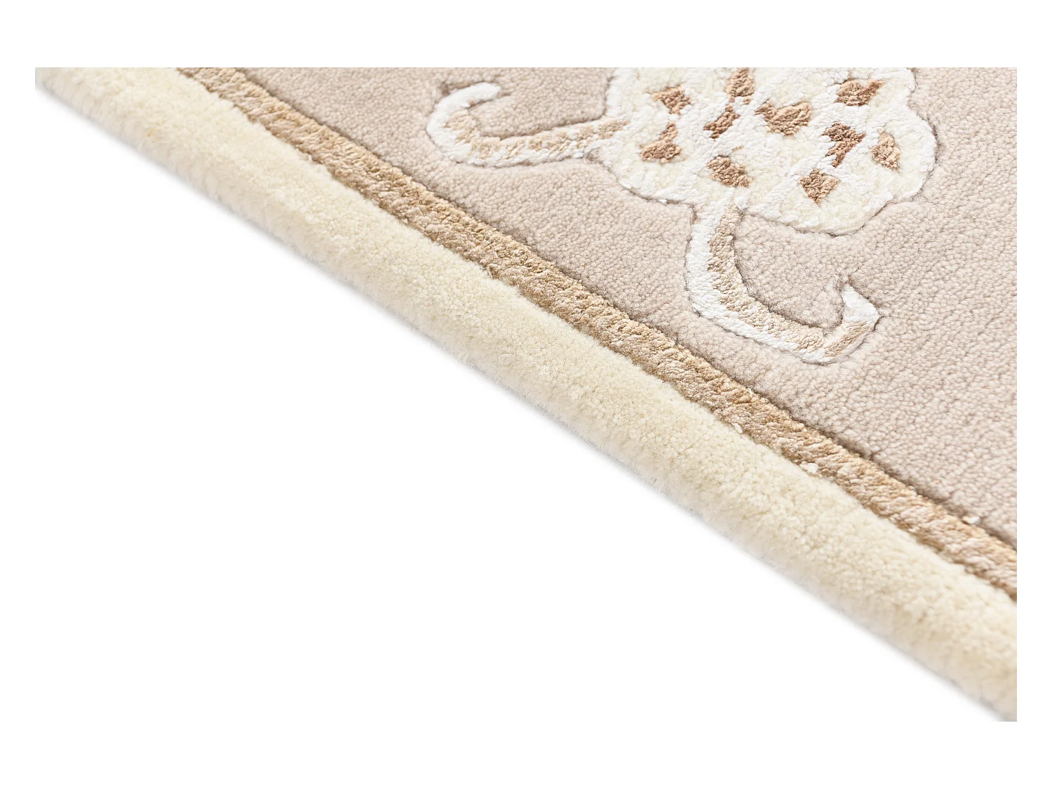 Tapis de laine 124x183 beige Darya