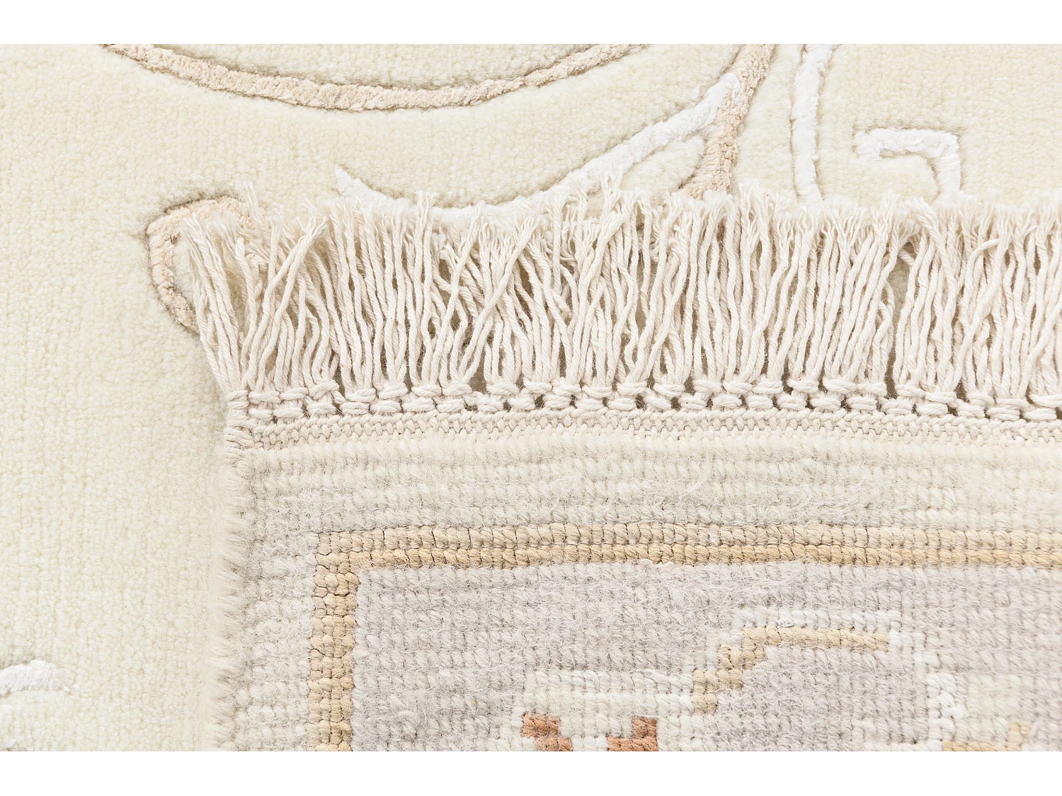 Tapis de laine 124x183 beige Darya