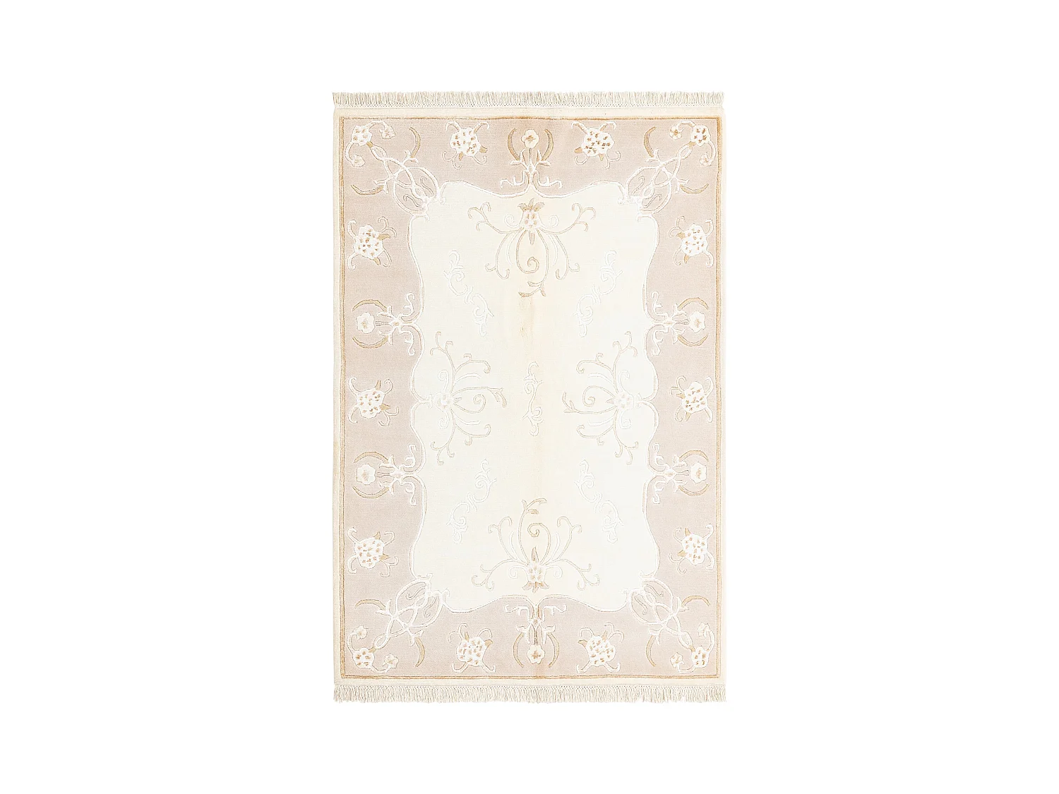 Tapis de laine 124x183 beige Darya