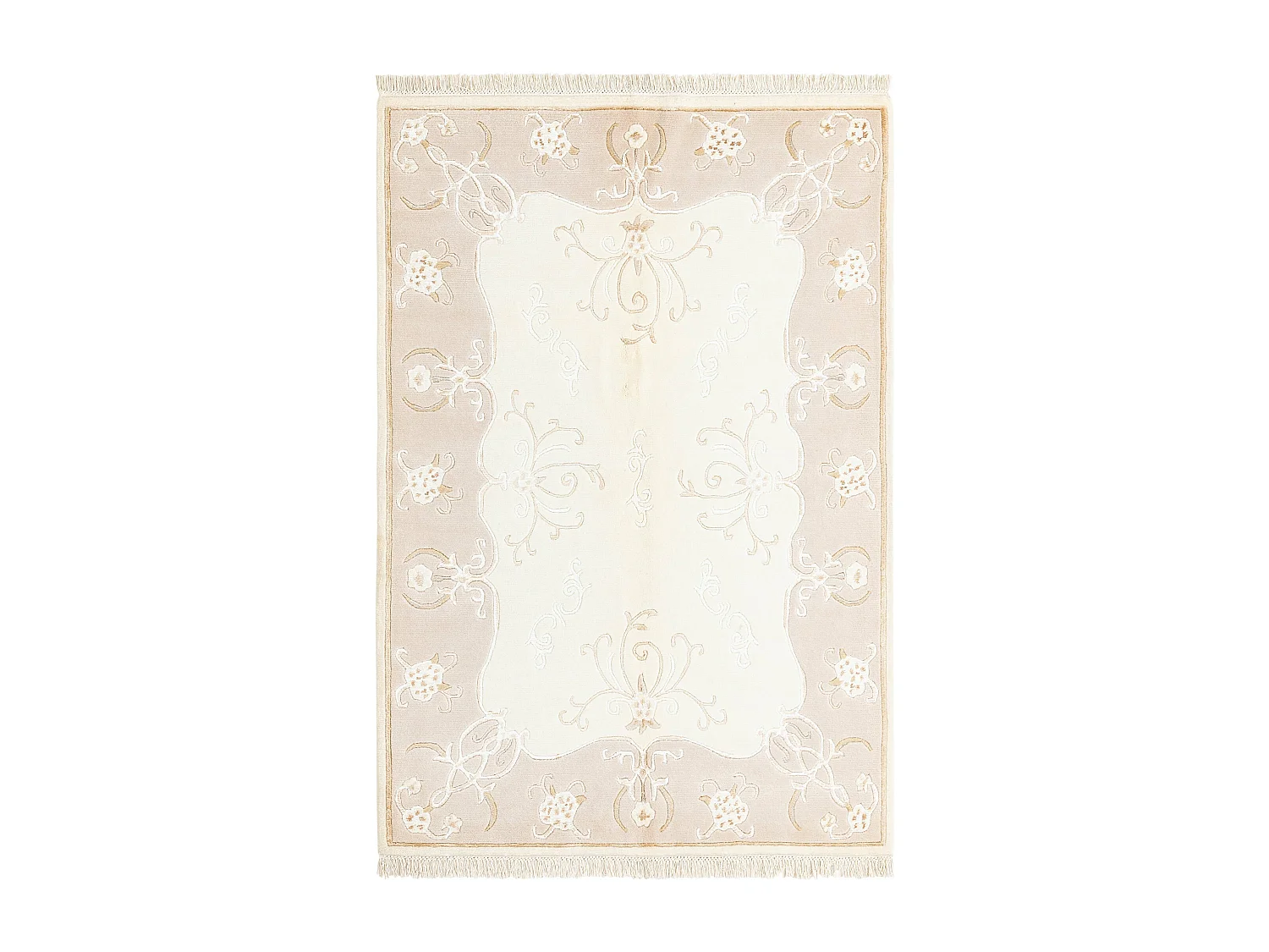 Tapis de laine 124x183 beige Darya