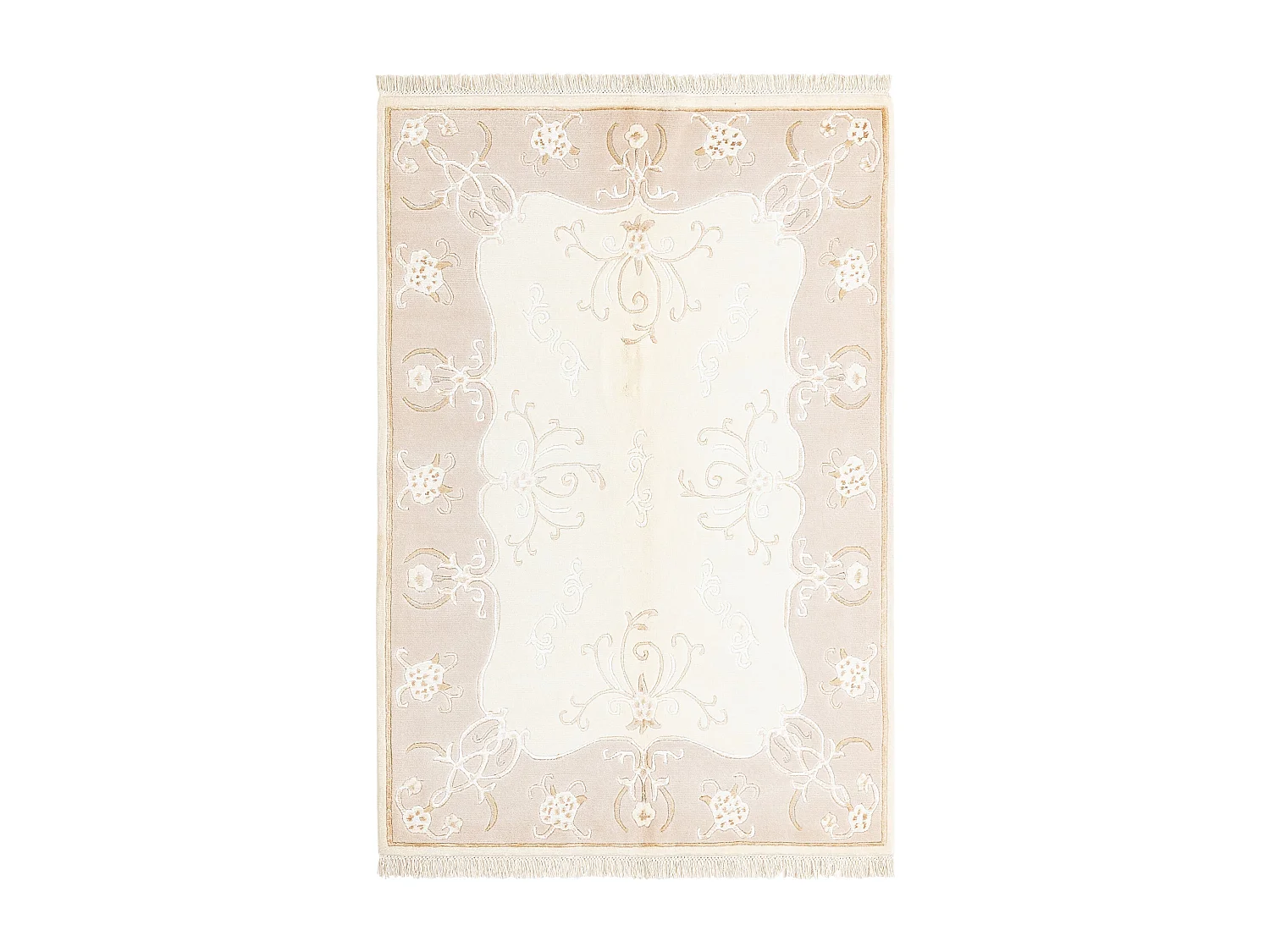 Tapis de laine 124x183 beige Darya
