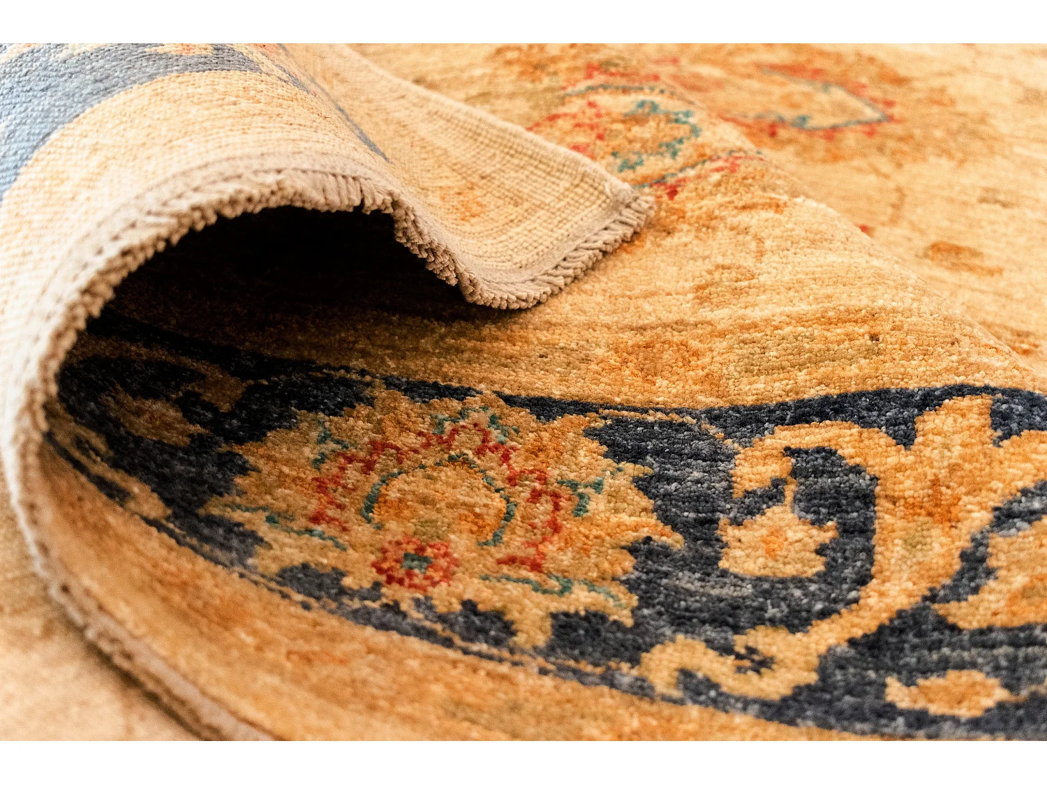 Tapis de laine 173x233 beige Ziegler