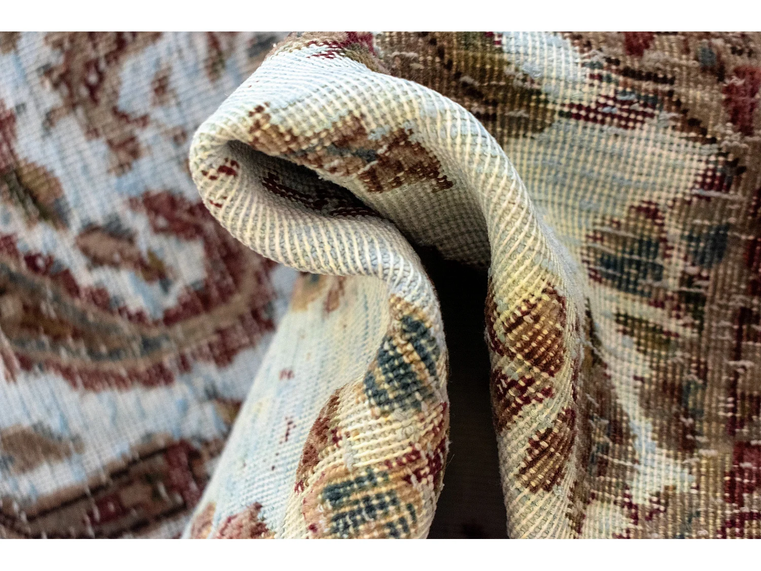 Tapis de laine 141x189 vert Vintage Royal