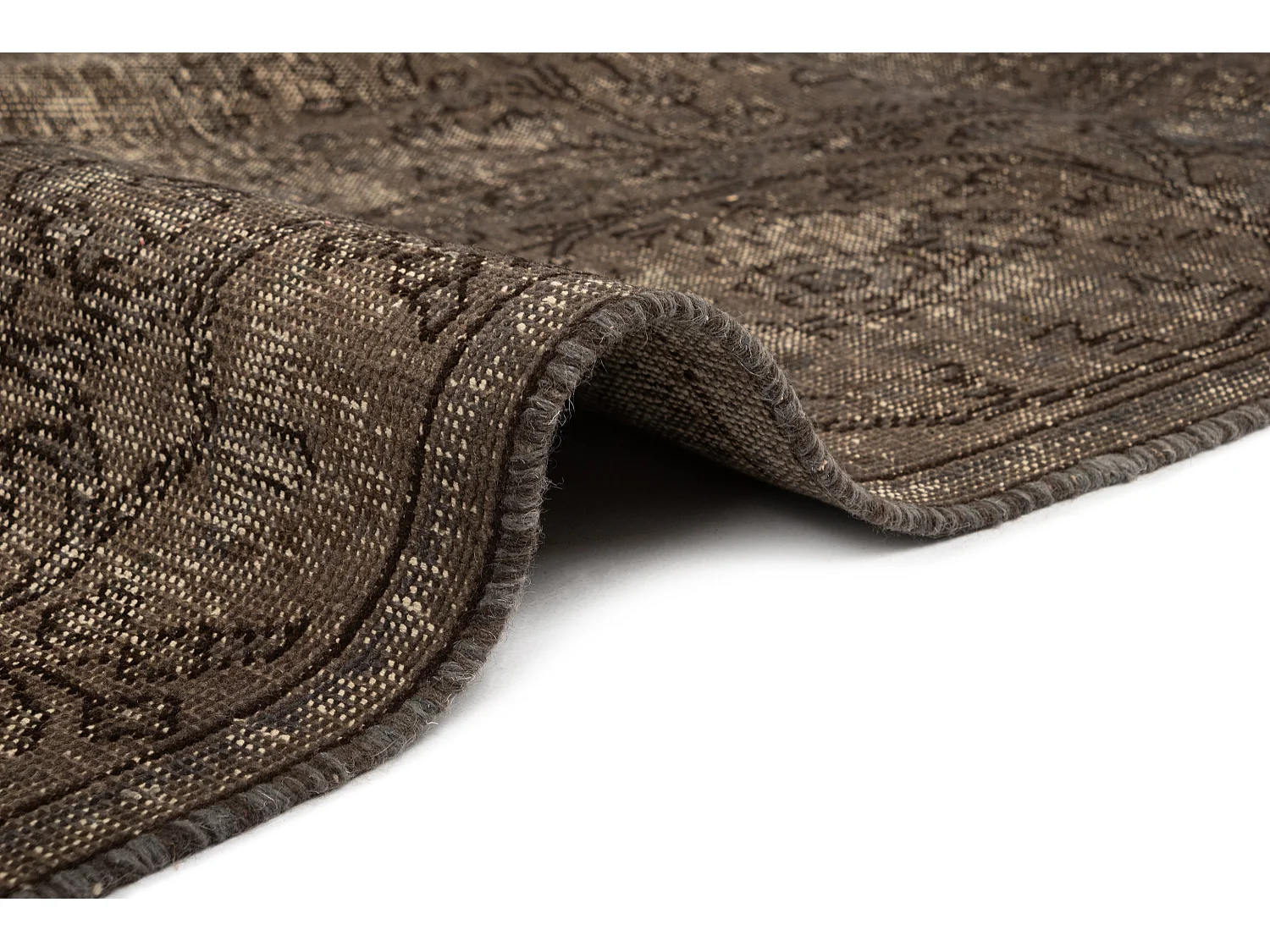 Tappeto in lana 173x273 marrone Vintage