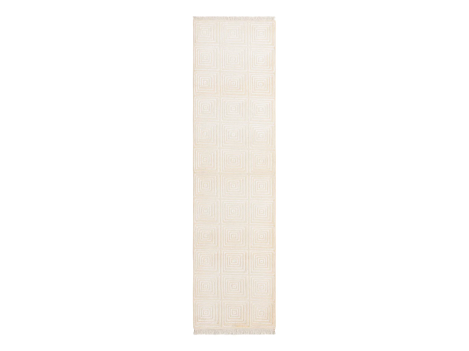 Tapis de couloir en laine 79x305 beige Darya