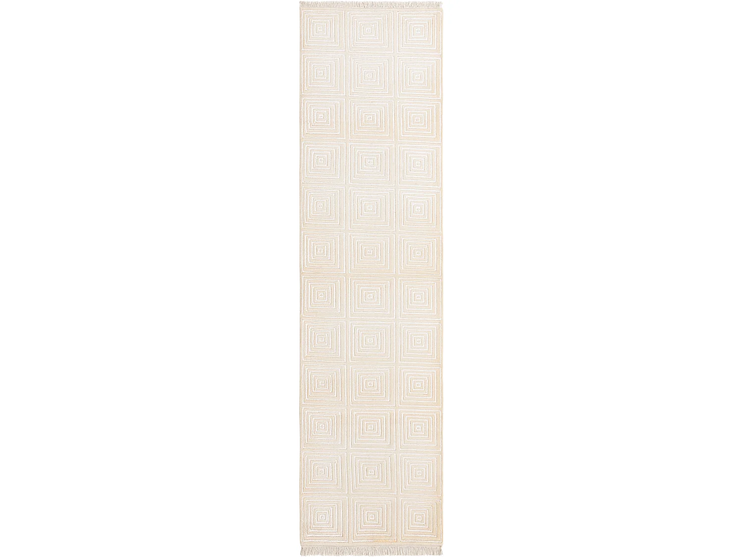 Tapis de couloir en laine 79x305 beige Darya