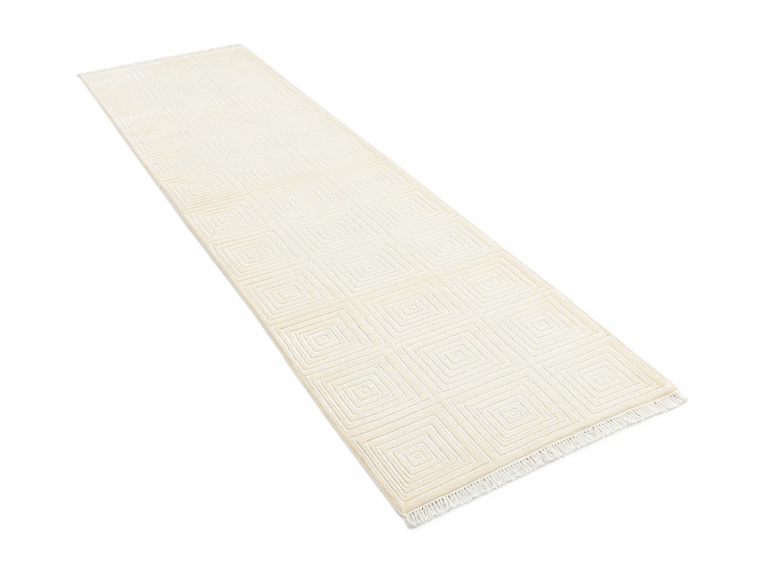 Tapis de couloir en laine 79x305 beige Darya