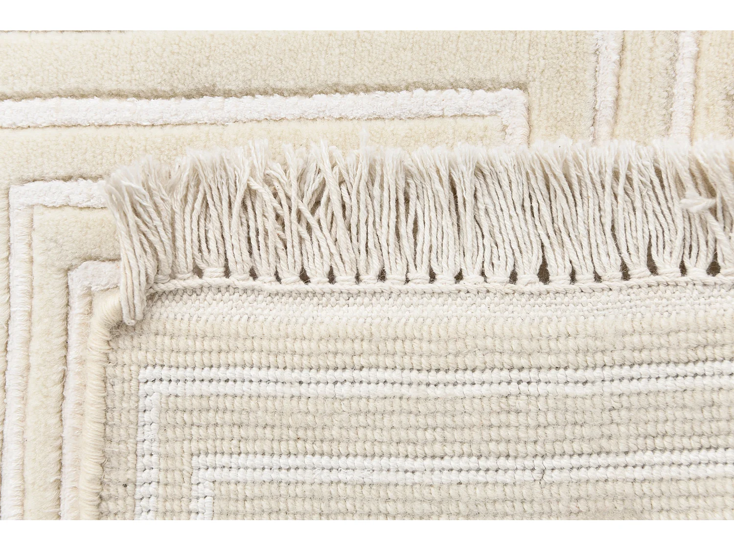 Tapis de couloir en laine 79x305 beige Darya