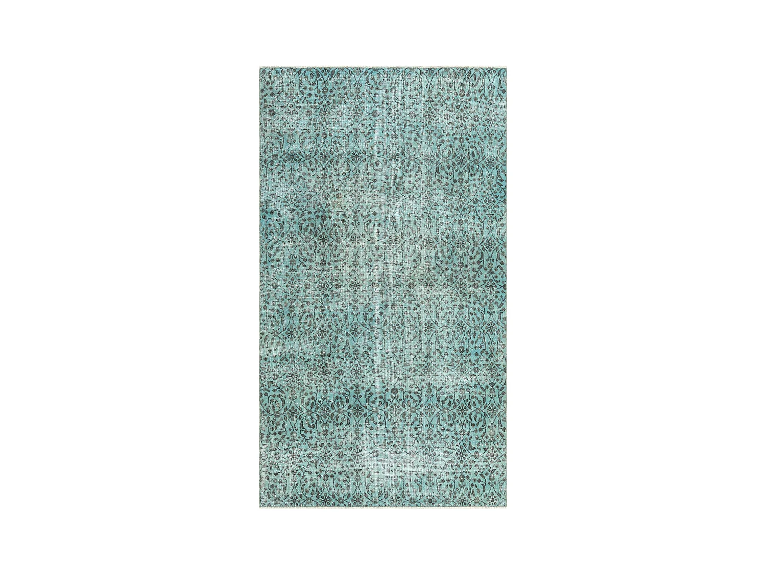 Tapis de laine 145x257 Bleu Ultra Vintage