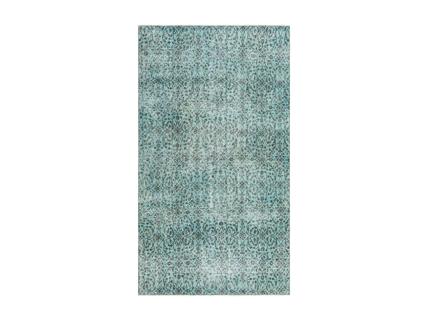 Tapis de laine 145x257 Bleu Ultra Vintage