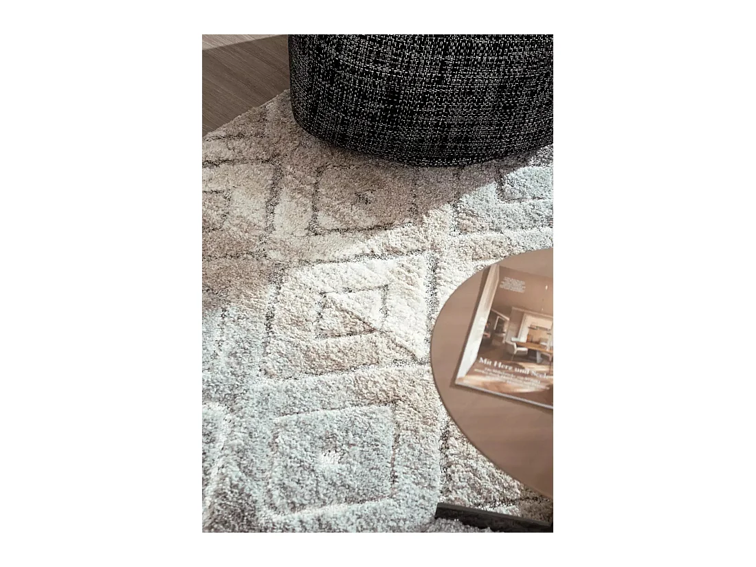 Teppich 152x213 Hellgrau Vevey