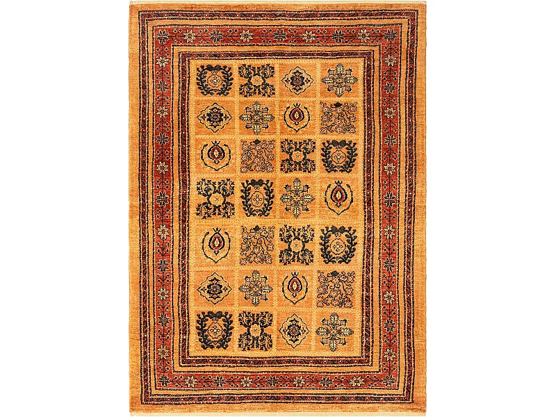 Wollteppich 108x150 Orange Kashkuli