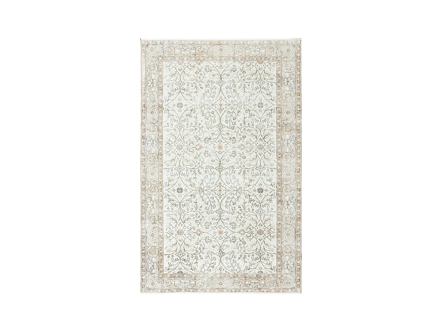 Tapis de laine 160x254 vert Ultra Vintage
