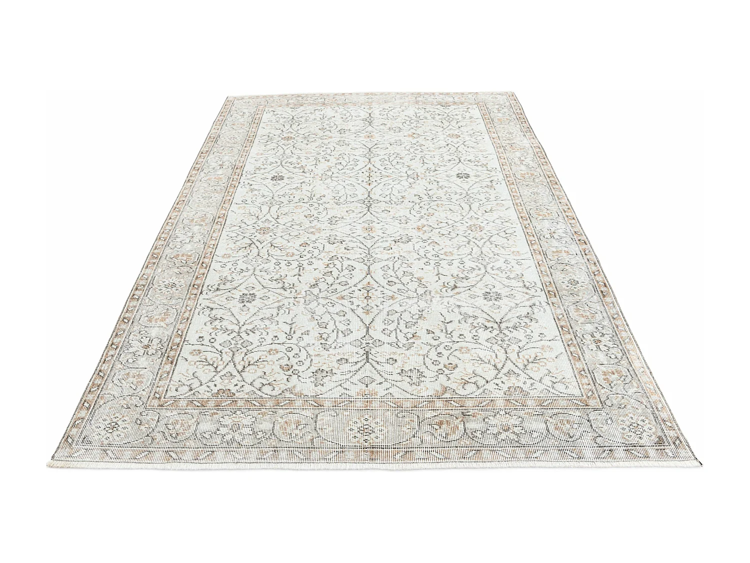 Tapis de laine 160x254 vert Ultra Vintage