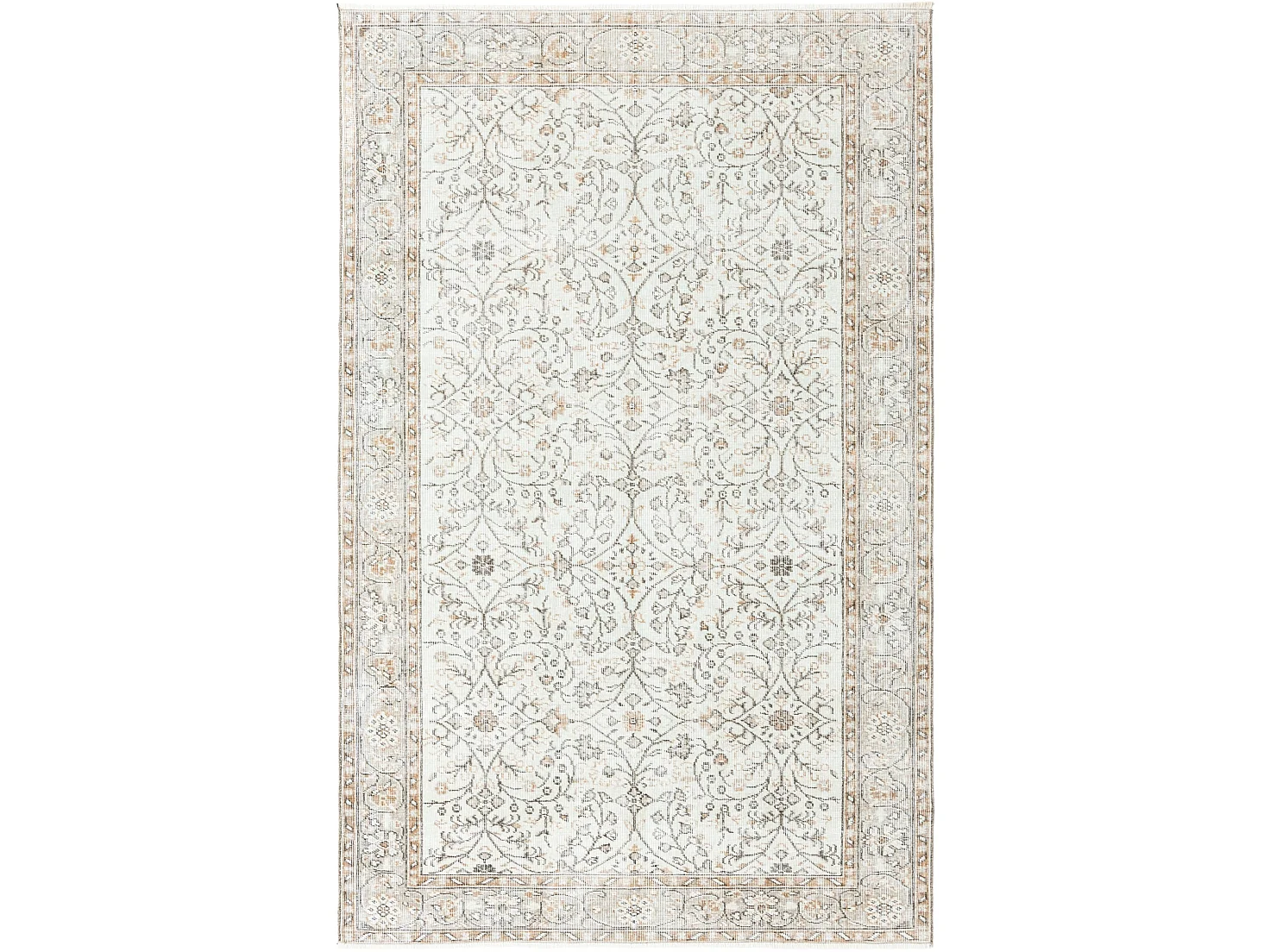 Tapis de laine 160x254 vert Ultra Vintage