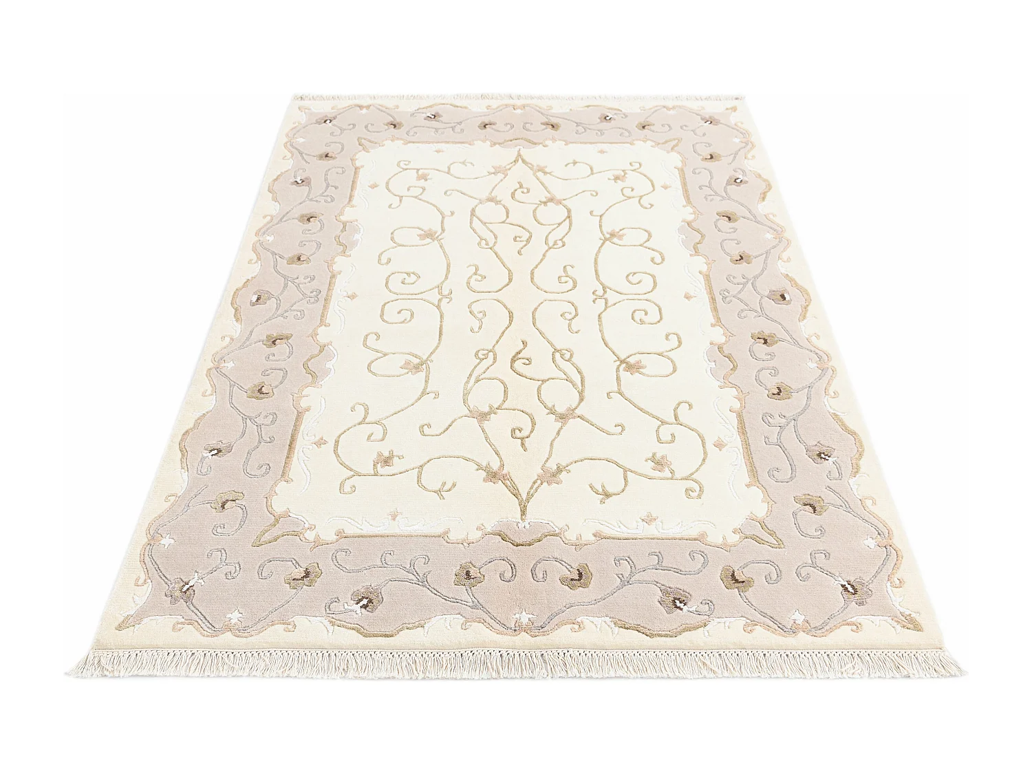 Tapis de laine 122x180 beige Darya