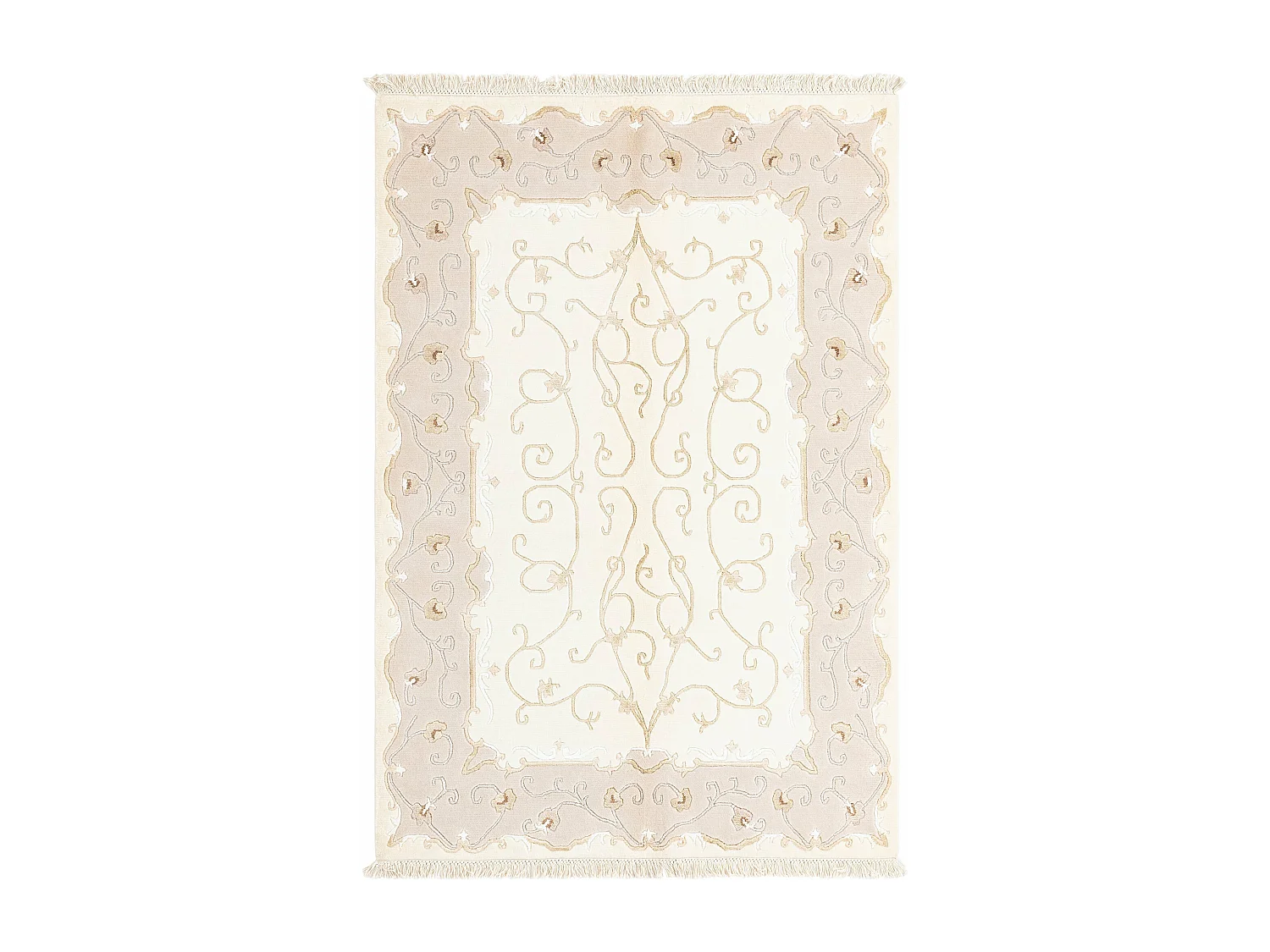 Tapis de laine 122x180 beige Darya