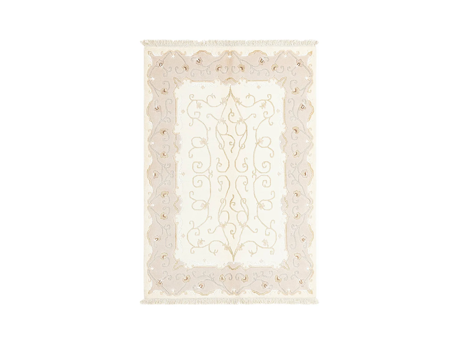Tapis de laine 122x180 beige Darya