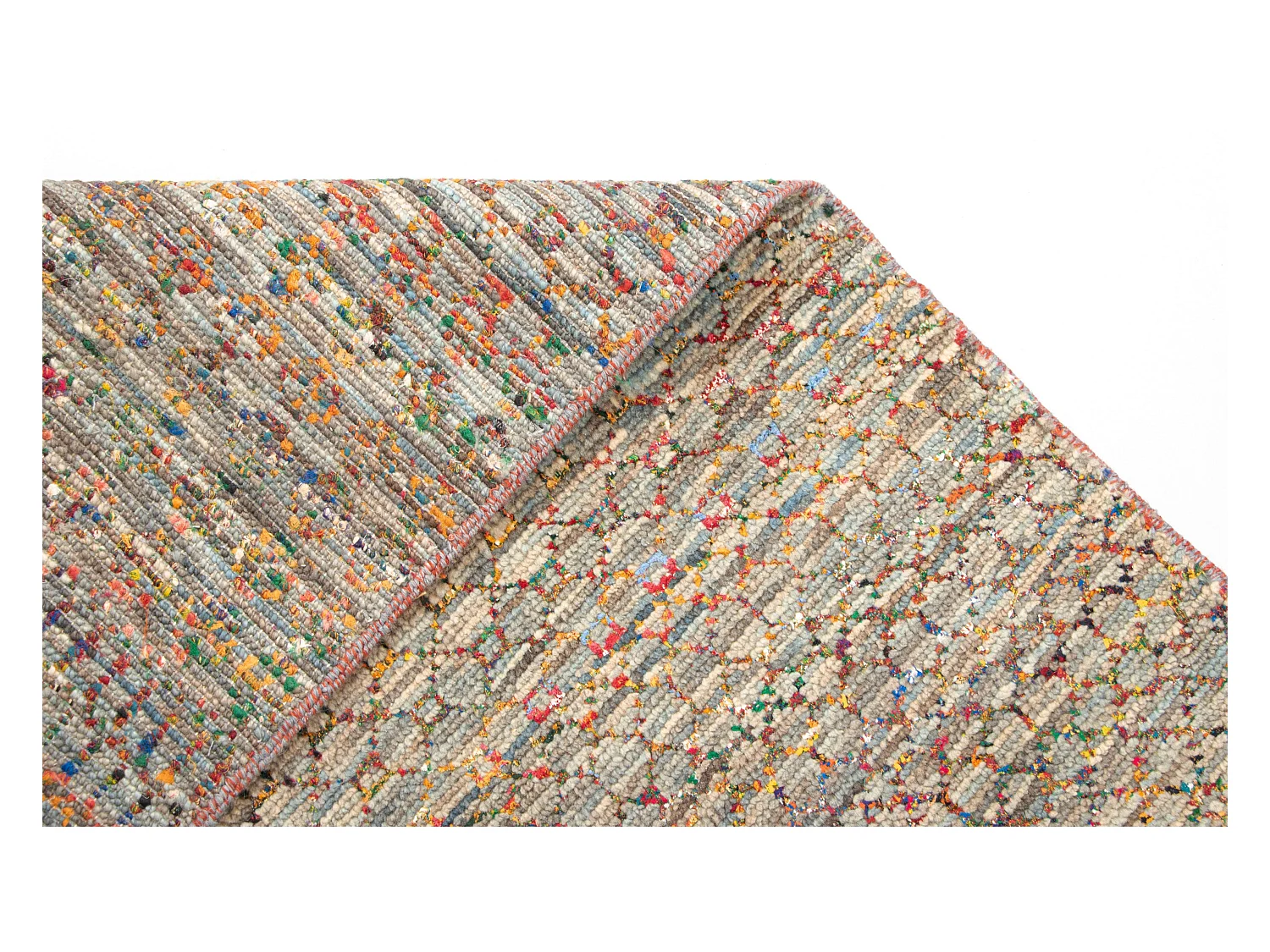 Tapis de laine 274x370 gris Agra