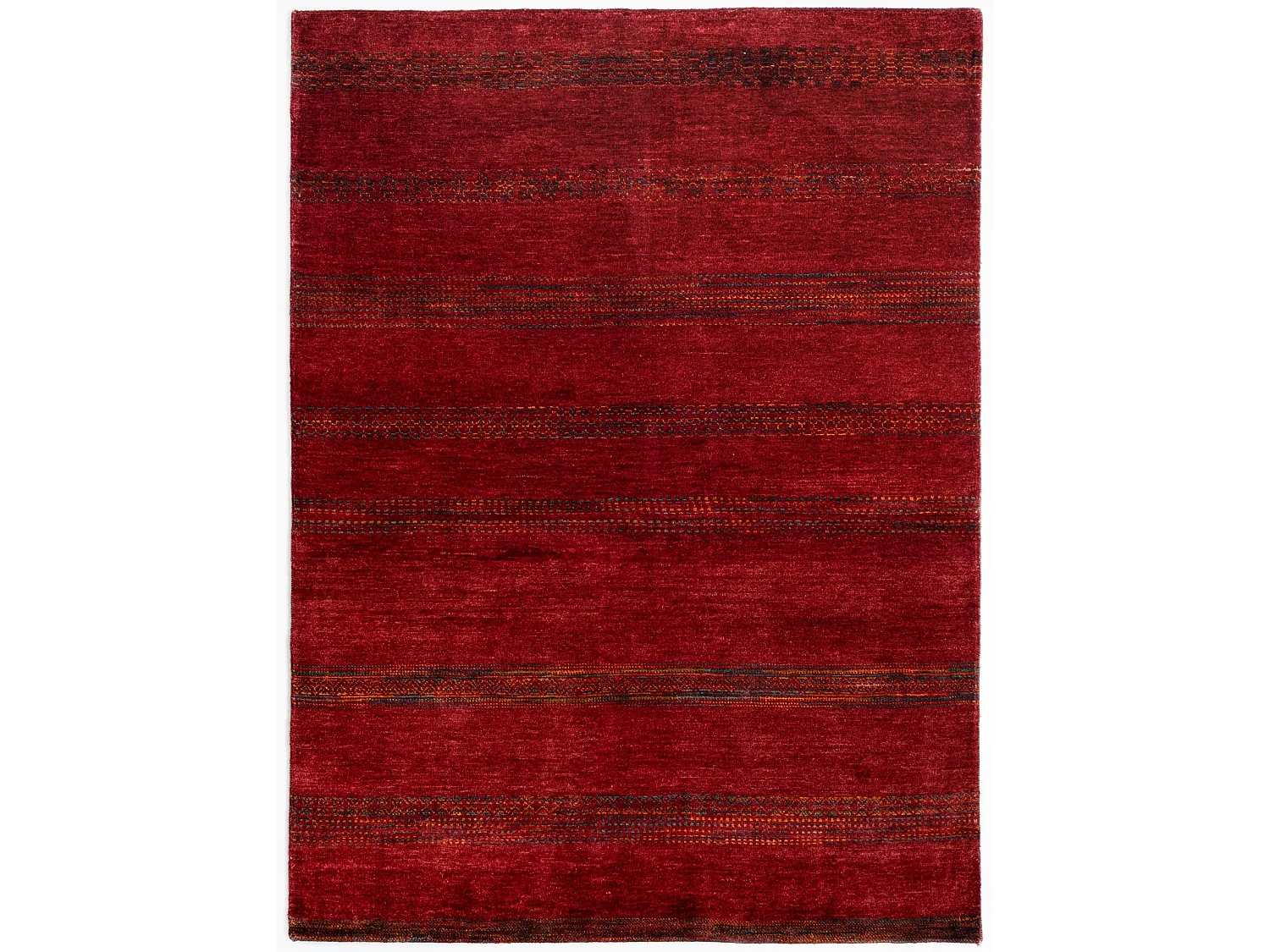 Wollteppich 153x208 Rot Juma