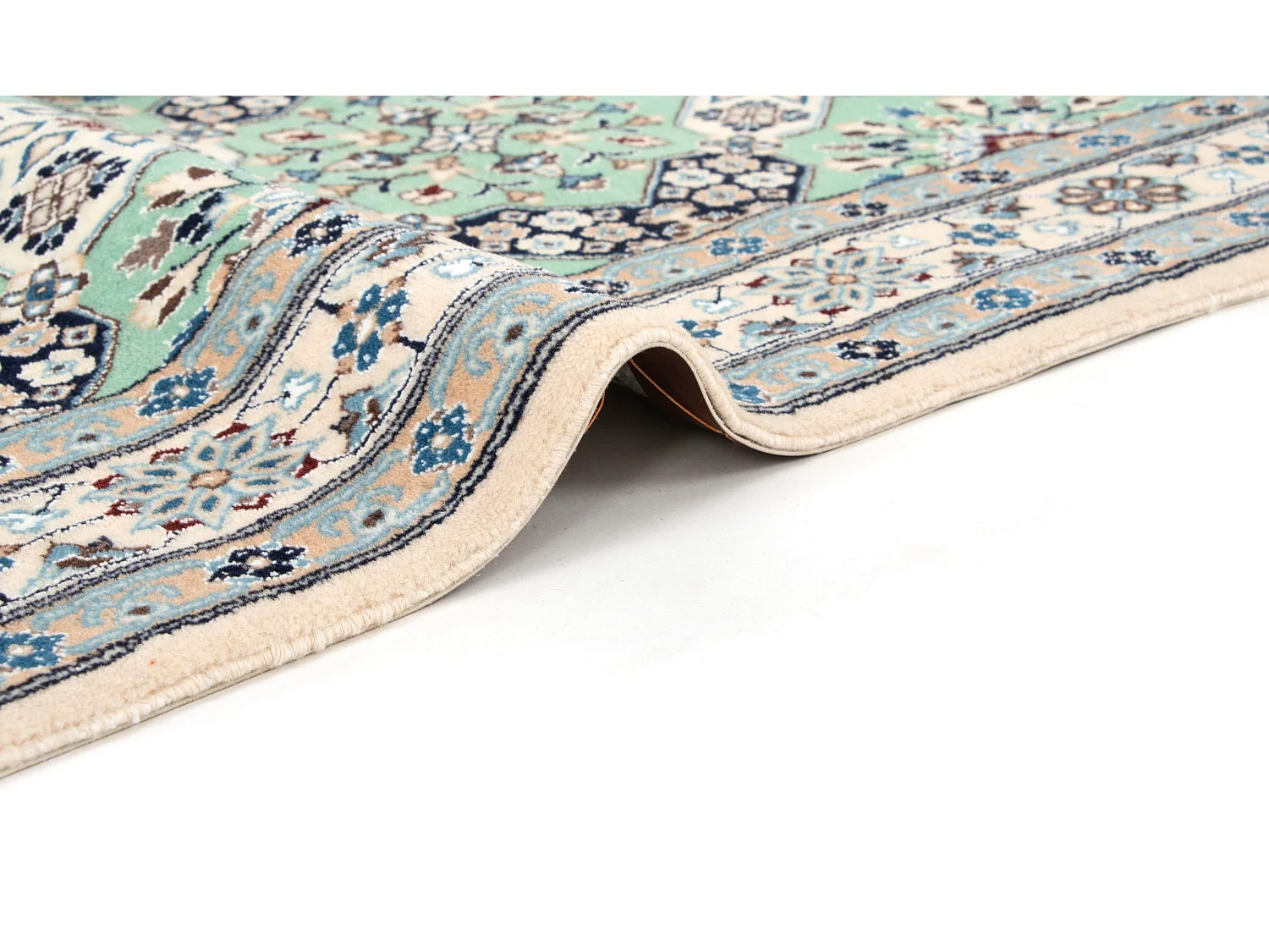 Woltapijt 130x96 Turkoois Nain