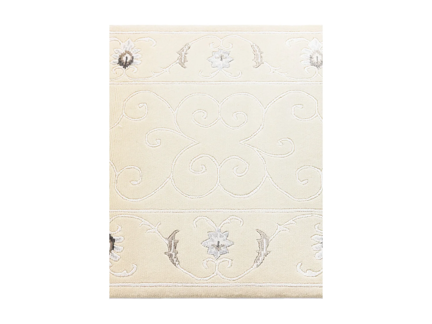 Läufer-Wollteppich 84x203 Beige Darya