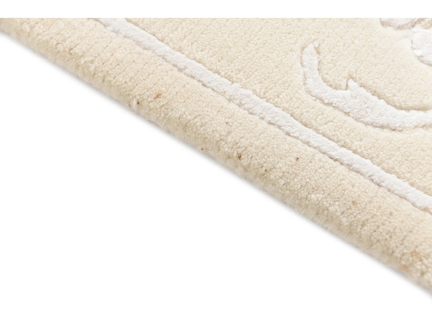 Tapis de couloir en laine 84x203 beige Darya