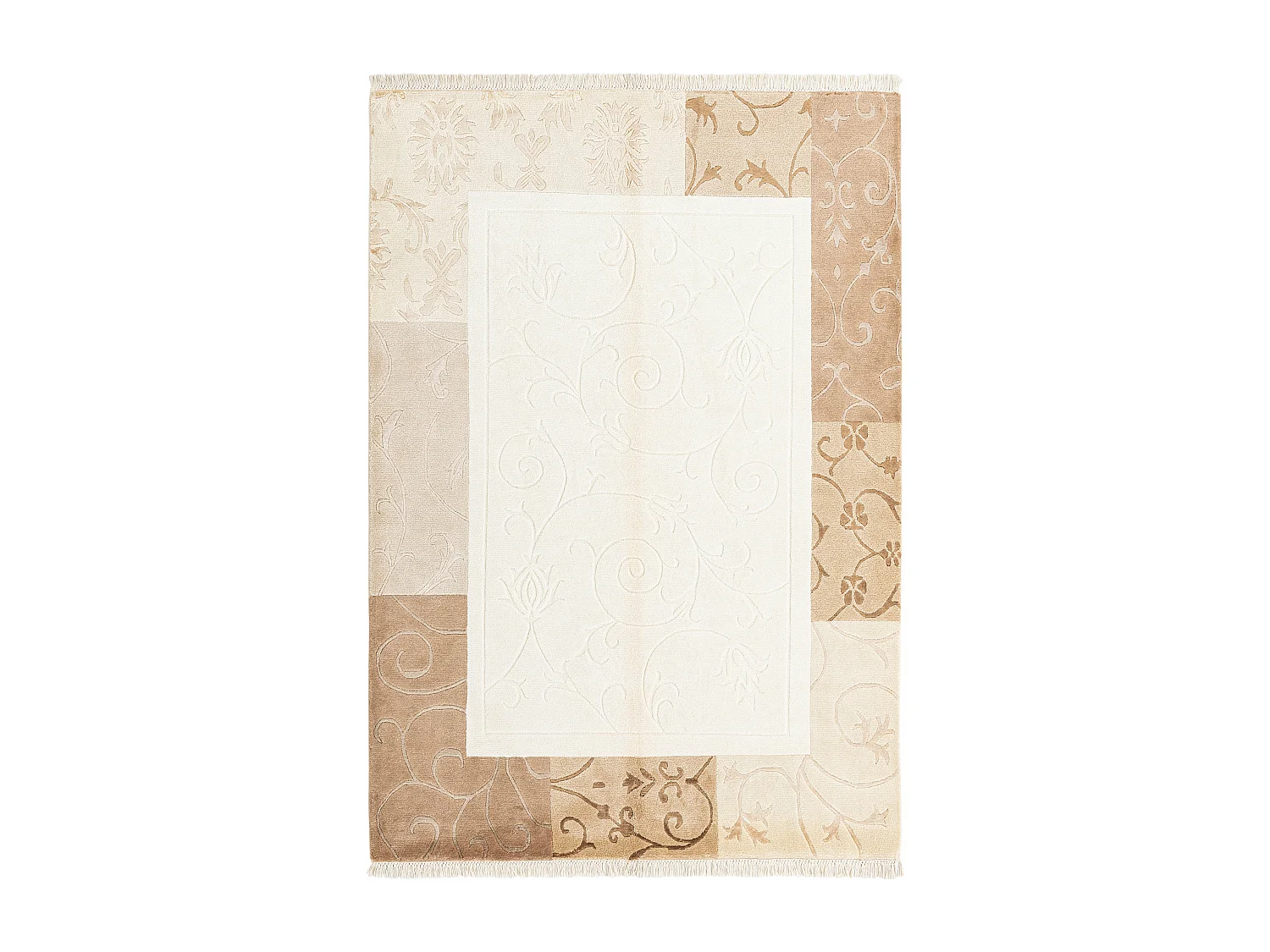 Tapis de laine 140x203 beige Darya