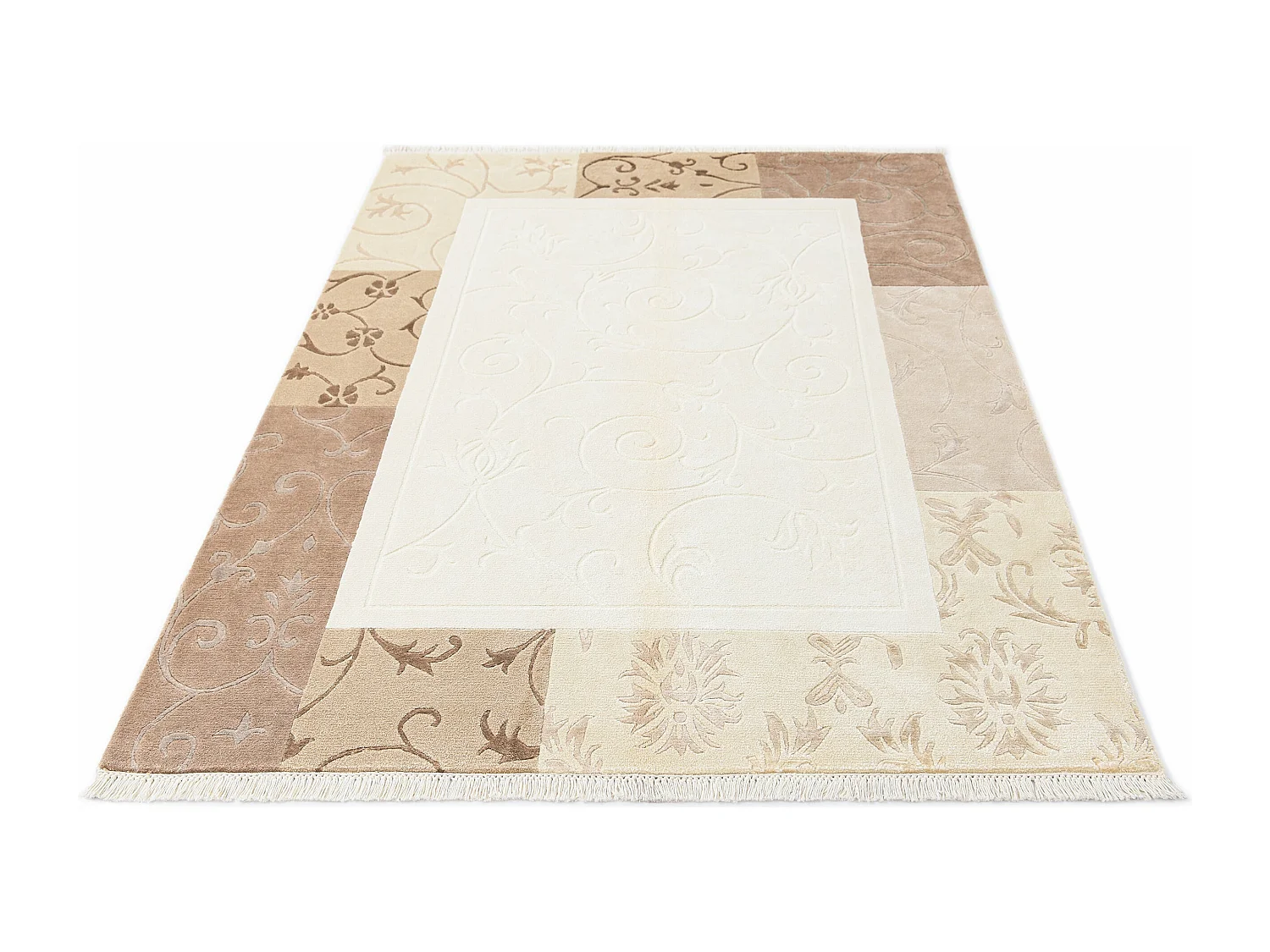 Tapis de laine 140x203 beige Darya
