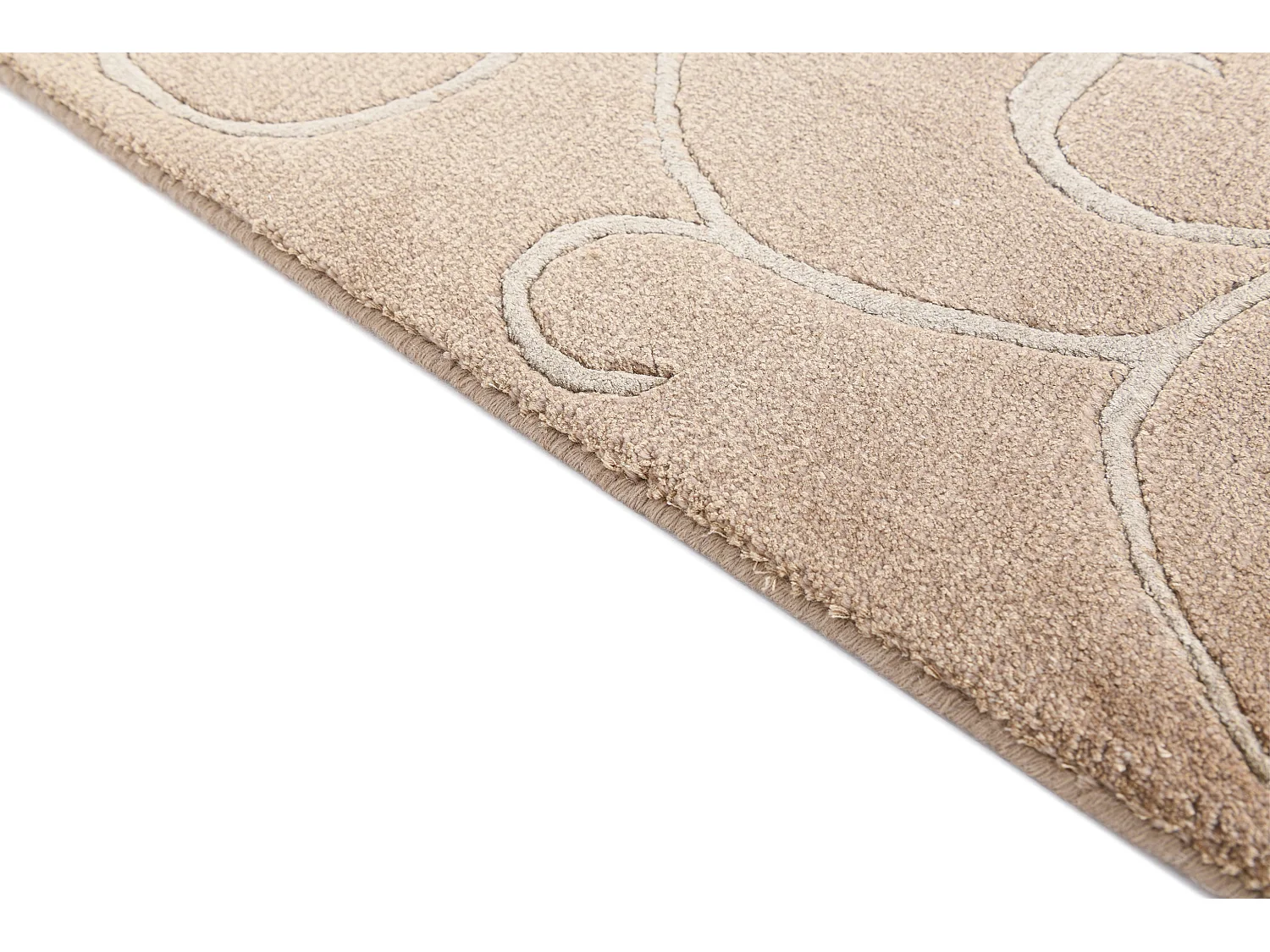 Tapis de laine 140x203 beige Darya
