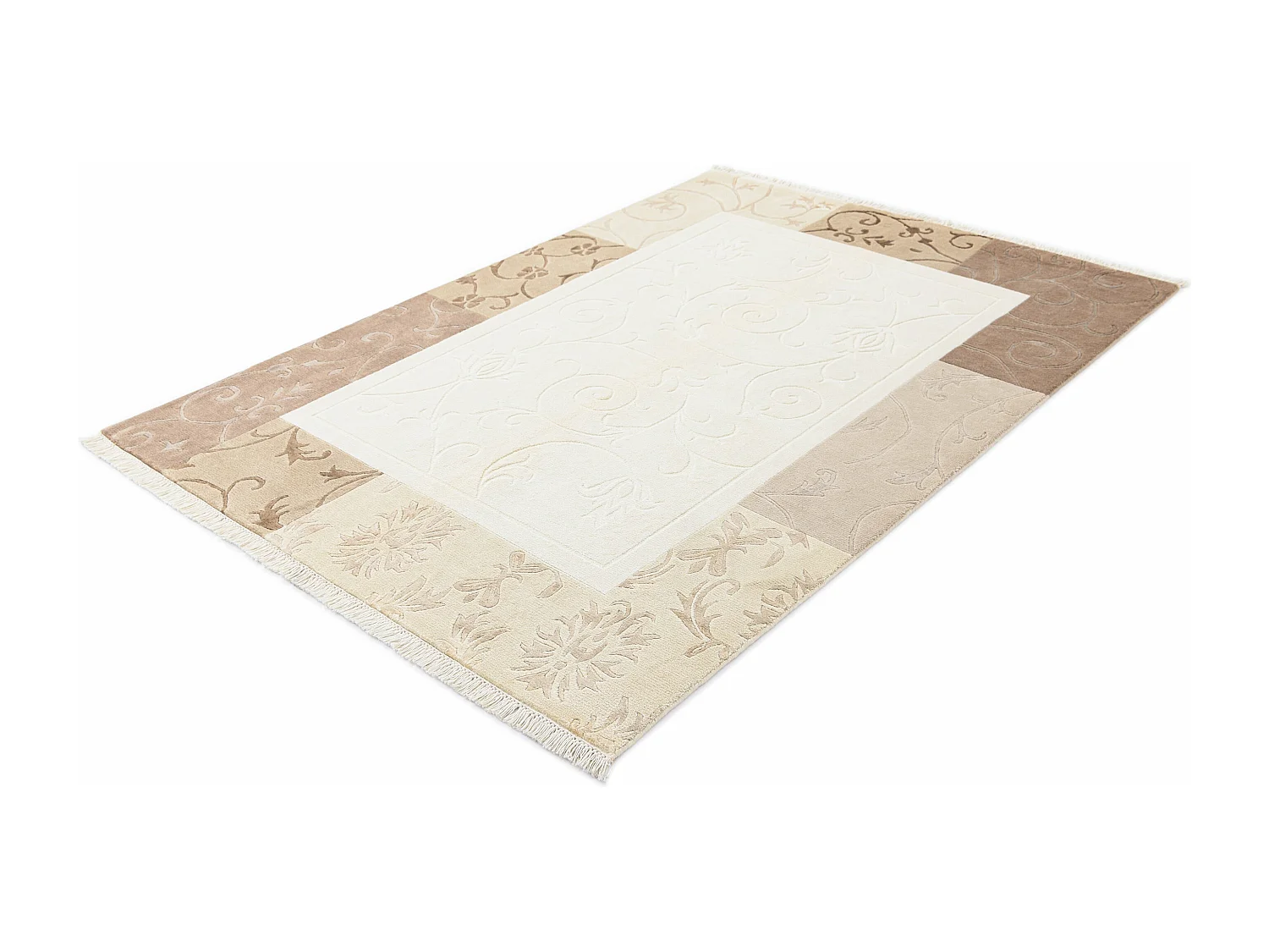 Tapis de laine 140x203 beige Darya