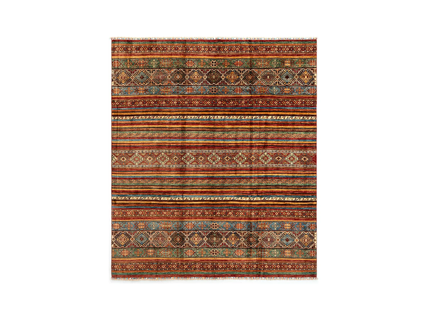 Tapis de laine 250x292 rouge Torkman