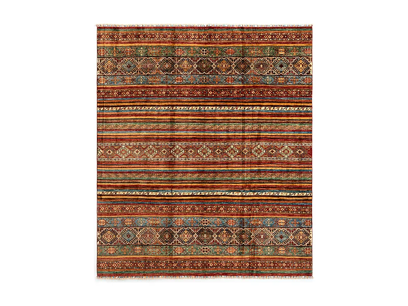 Tapis de laine 250x292 rouge Torkman