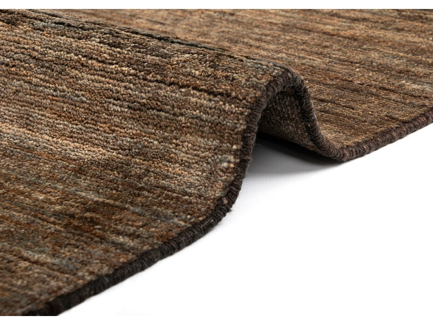 Wollteppich 161x191 Schwarz Juma