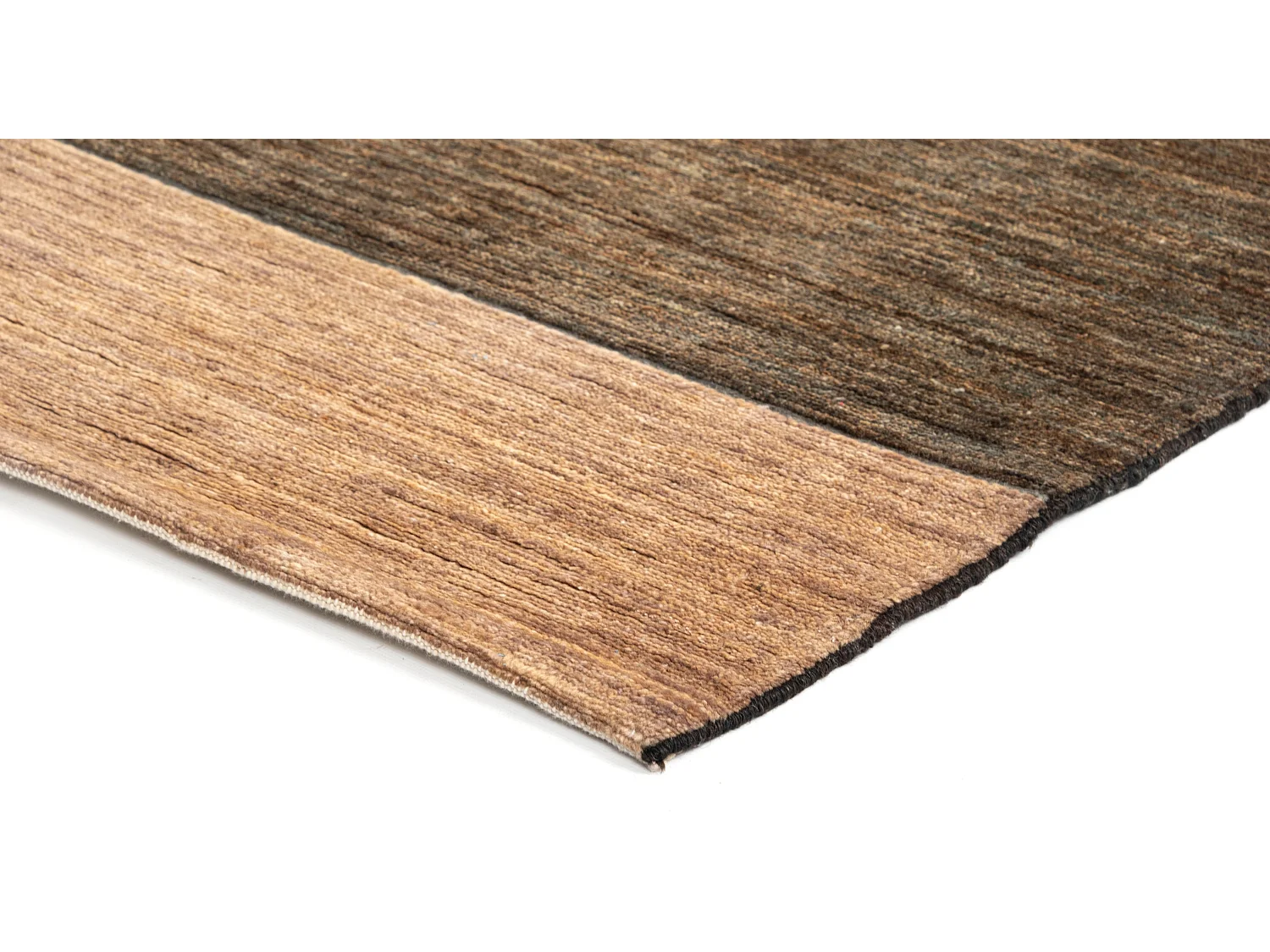 Wollteppich 161x191 Schwarz Juma