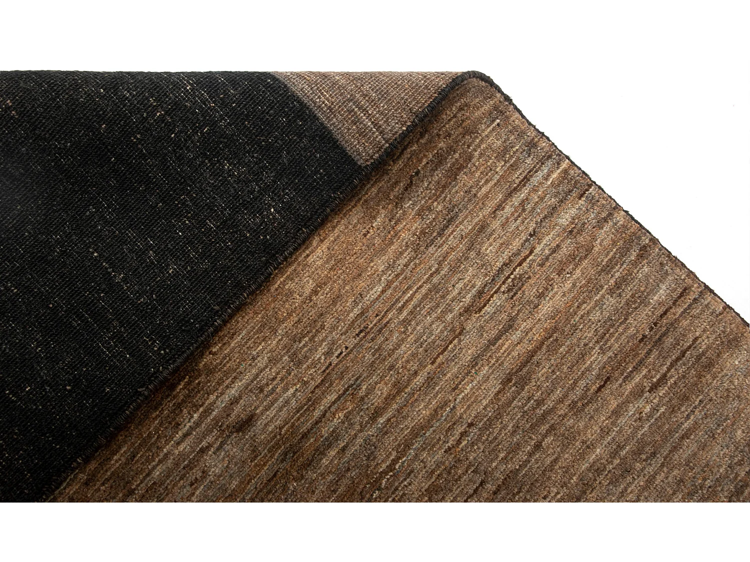 Tapis de laine 161x191 noir Juma