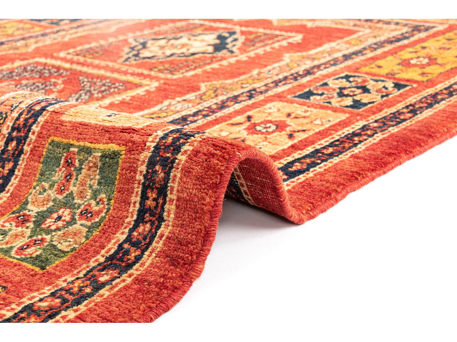 Tapis de laine 107x170 rouge Kashkuli