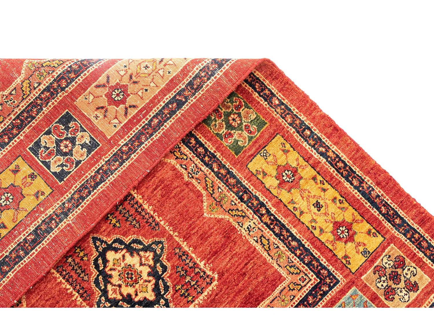 Tapis de laine 107x170 rouge Kashkuli