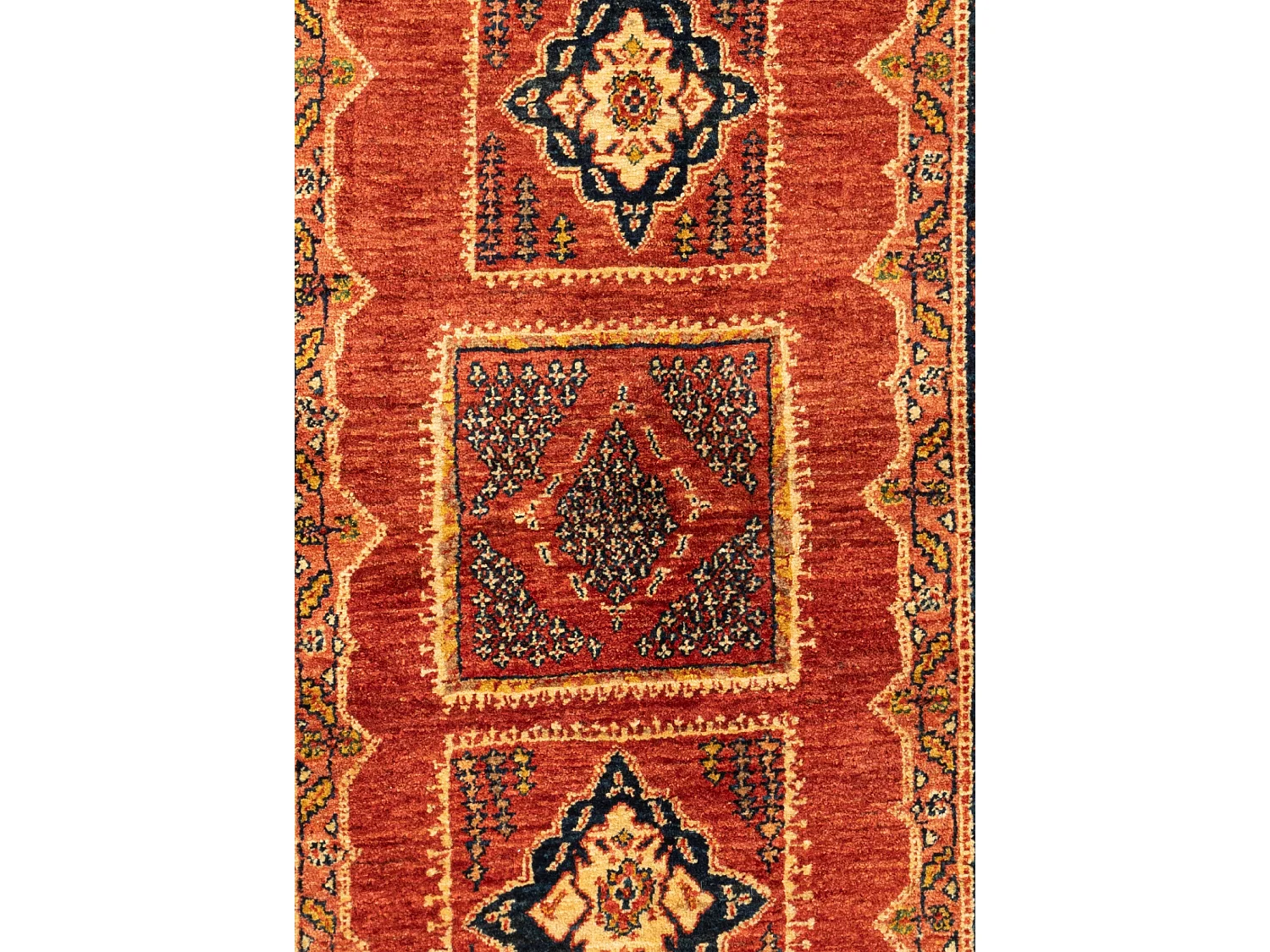 Tapis de laine 107x170 rouge Kashkuli