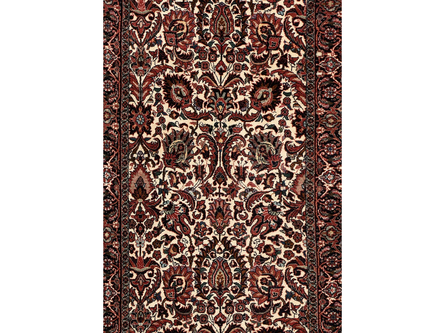 Tapis de couloir en laine 73x290 beige Bidjar
