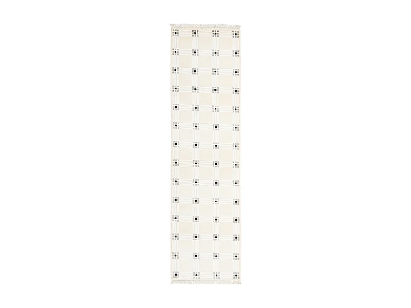 Läufer-Wollteppich 81x297 Beige Darya