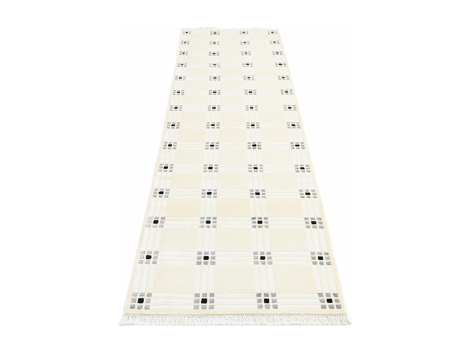 Tapis de couloir en laine 81x297 beige Darya