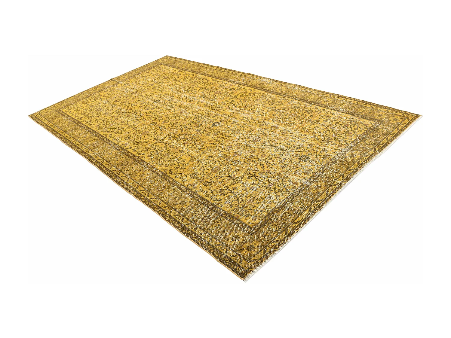 Tapis de laine 165x277 jaune Ultra Vintage