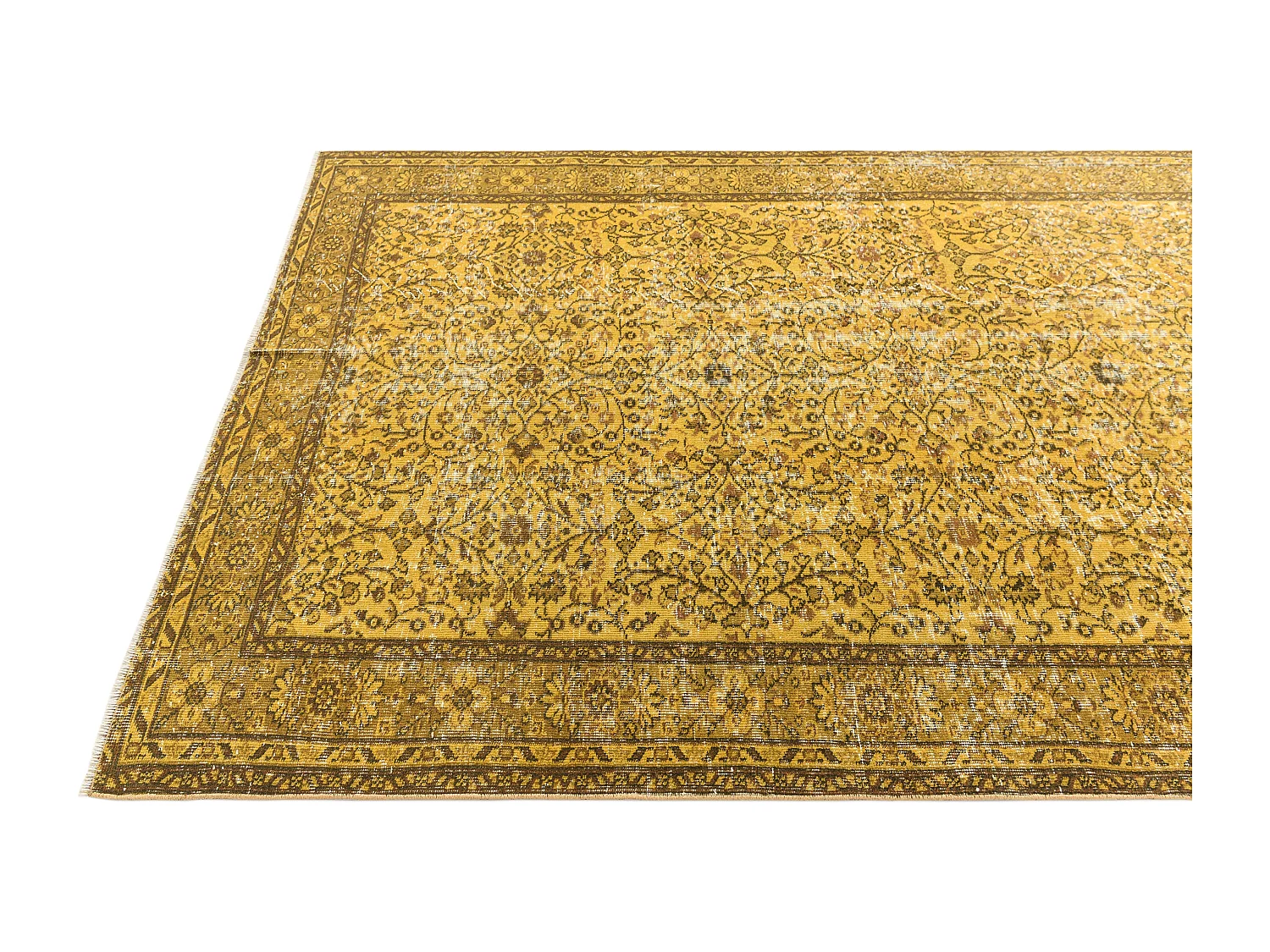 Tapis de laine 165x277 jaune Ultra Vintage